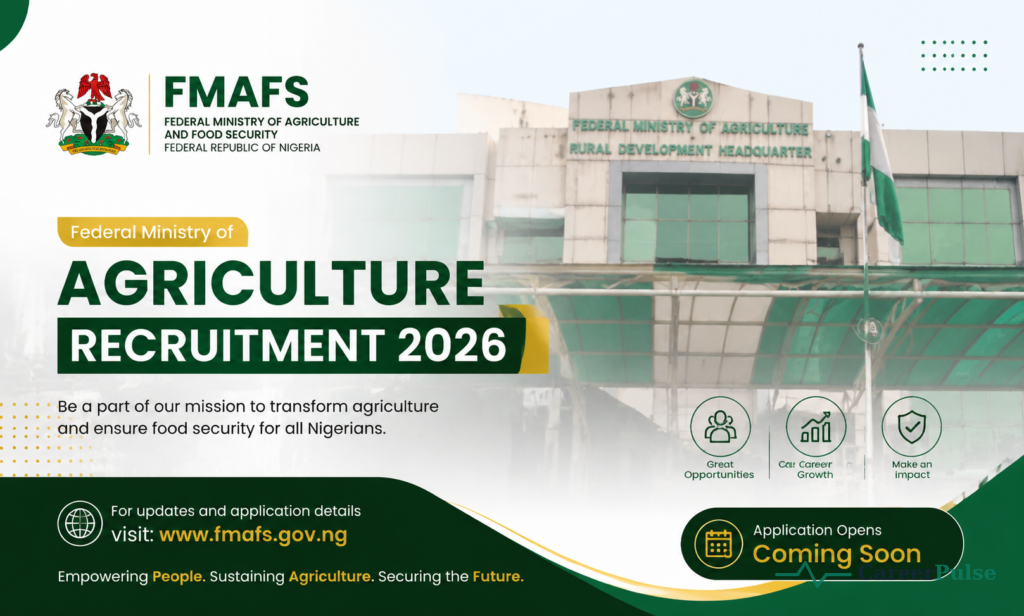 Federal Ministry of Agriculture Recruitment 2026