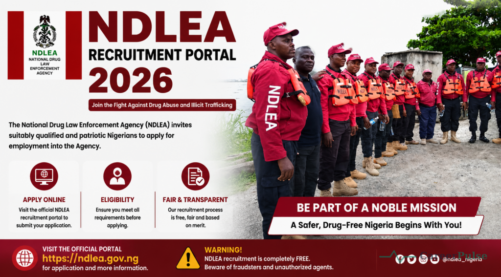 NDLEA Recruitment Portal 2026