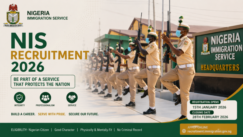 Nigeria Immigration Service (NIS) Recruitment 2026